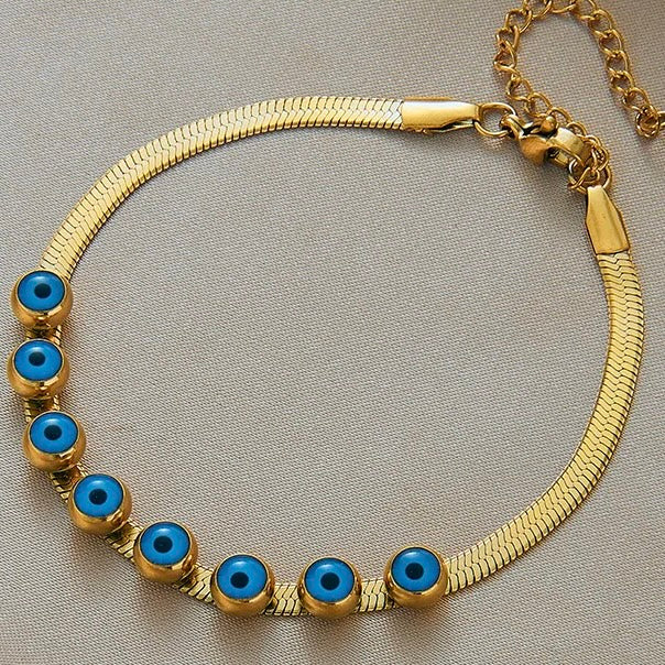 Azure eye charm Bracelet