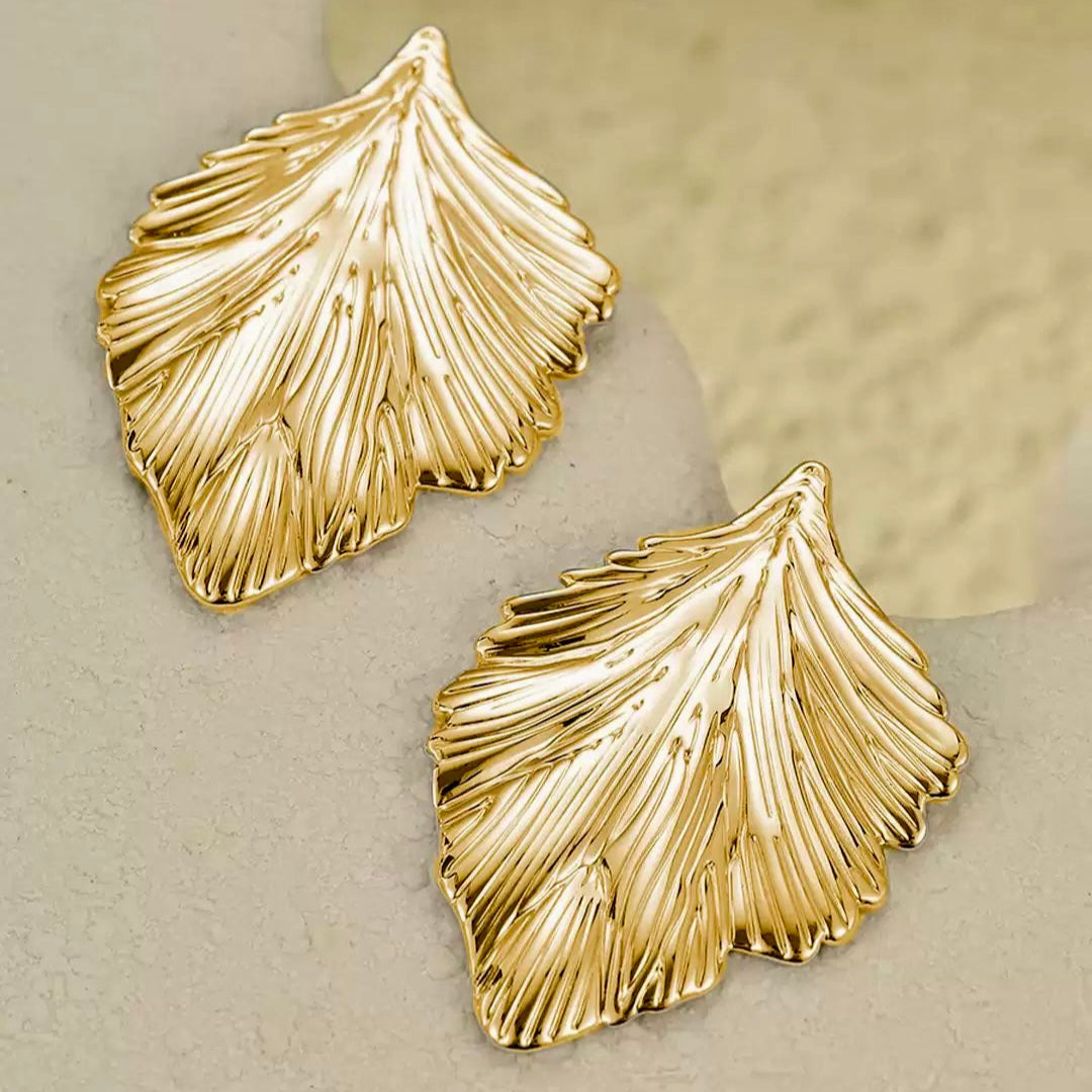 Golden Leaf Earring