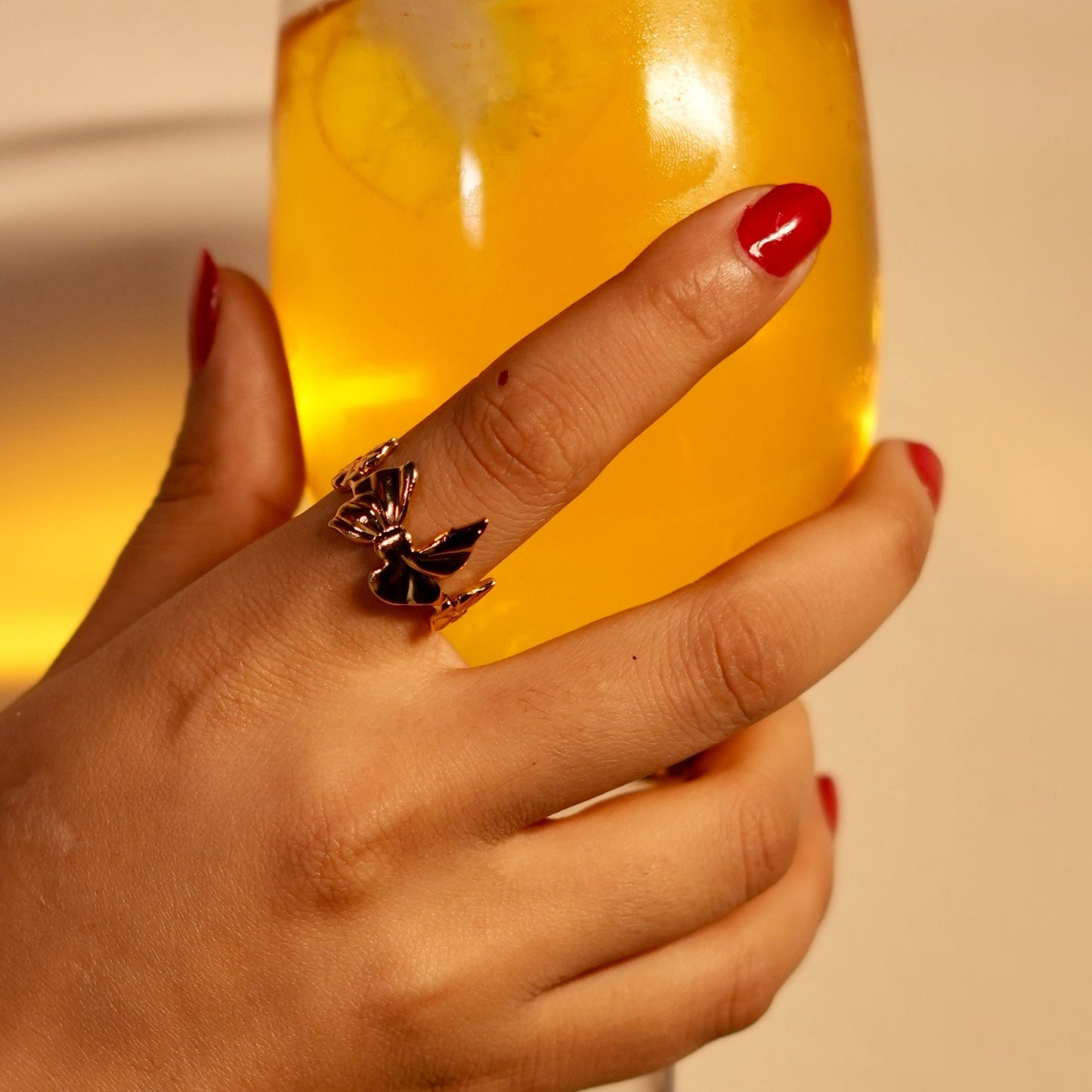 Bowtique charm ring