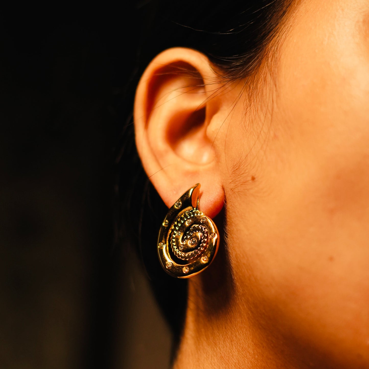 royal swirl Earrings