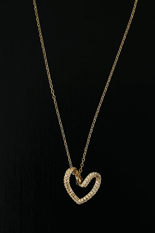 Crystal heart Neckchain