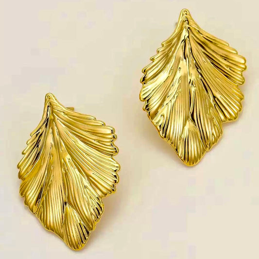 Golden Leaf Earring