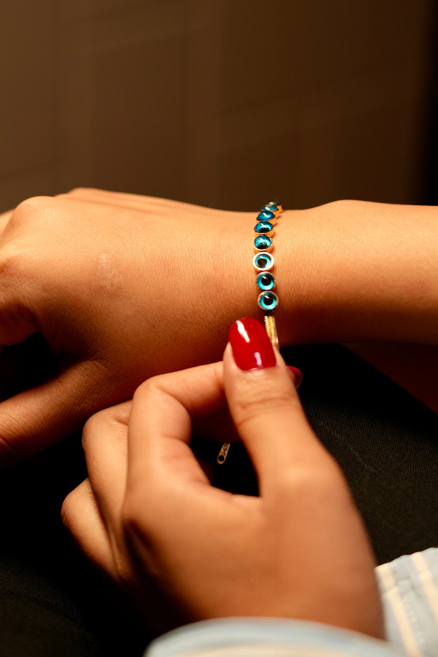 Azure eye charm Bracelet