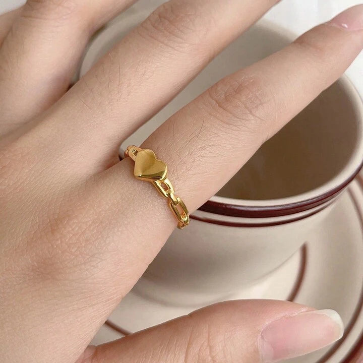 Heart Line Ring