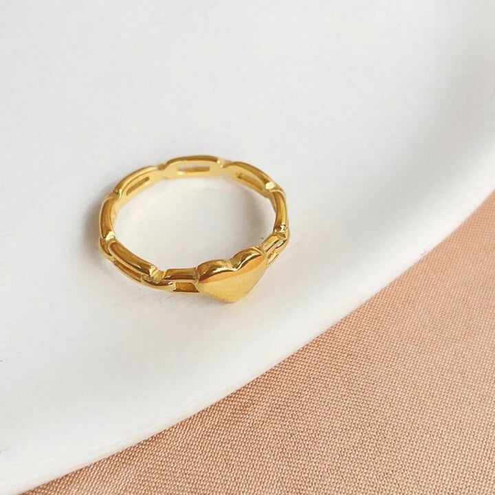 Heart Line Ring