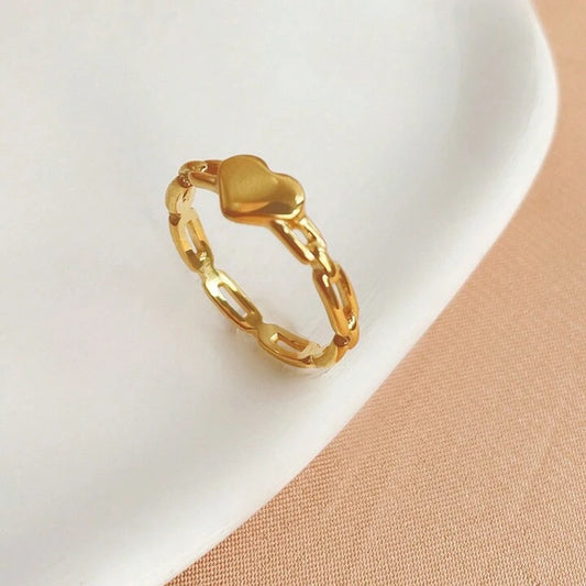 Heart Line Ring
