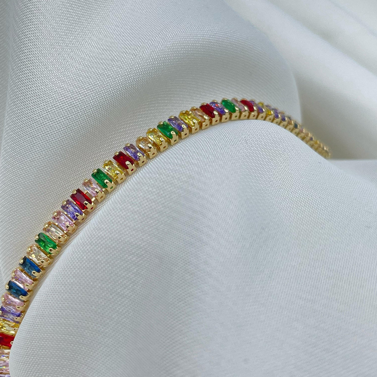 Multicolour Tennis Bracelet