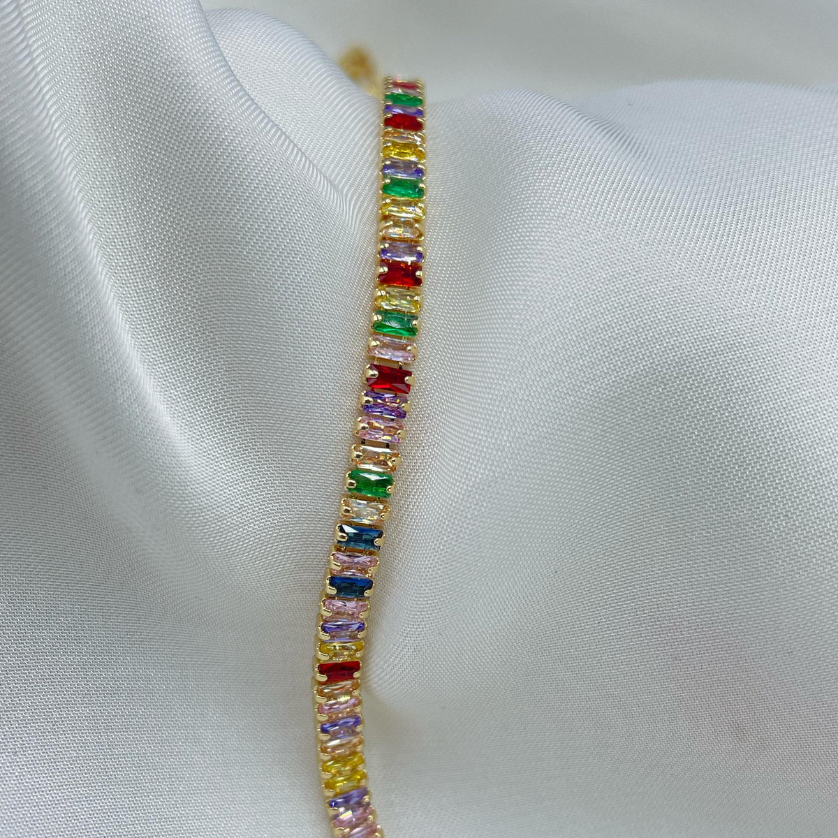 Multicolour Tennis Bracelet
