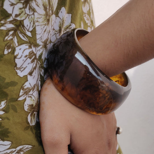 Smoky Amber Bangle