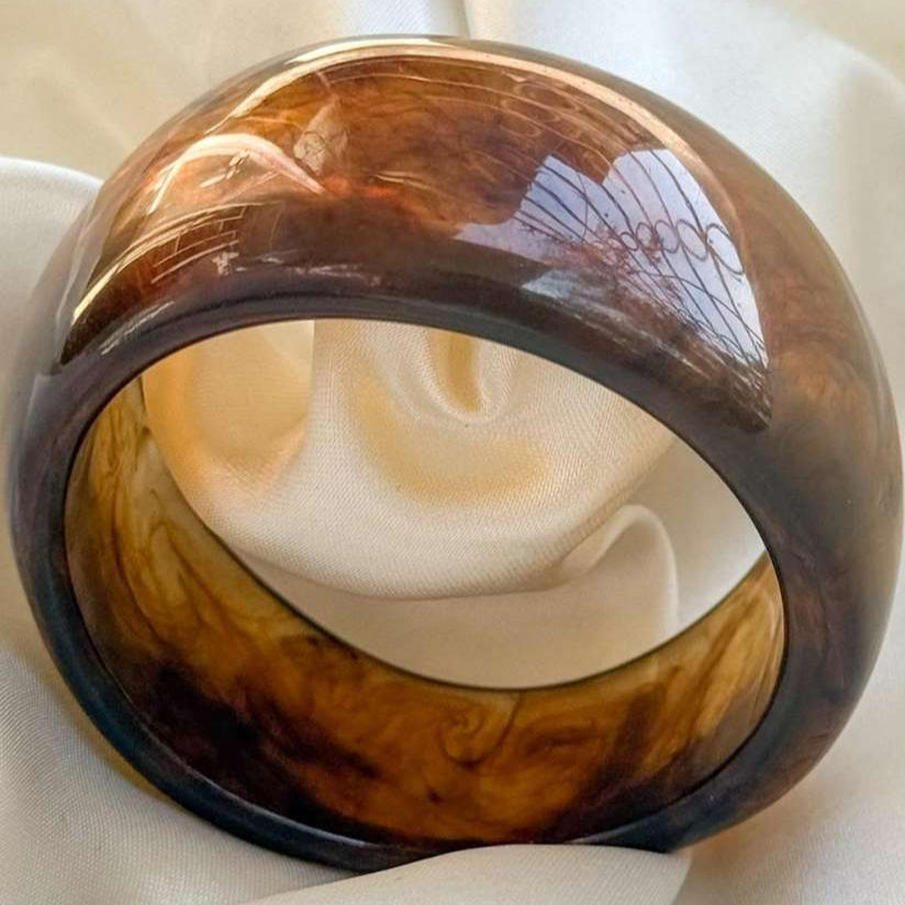 Smoky Amber Bangle
