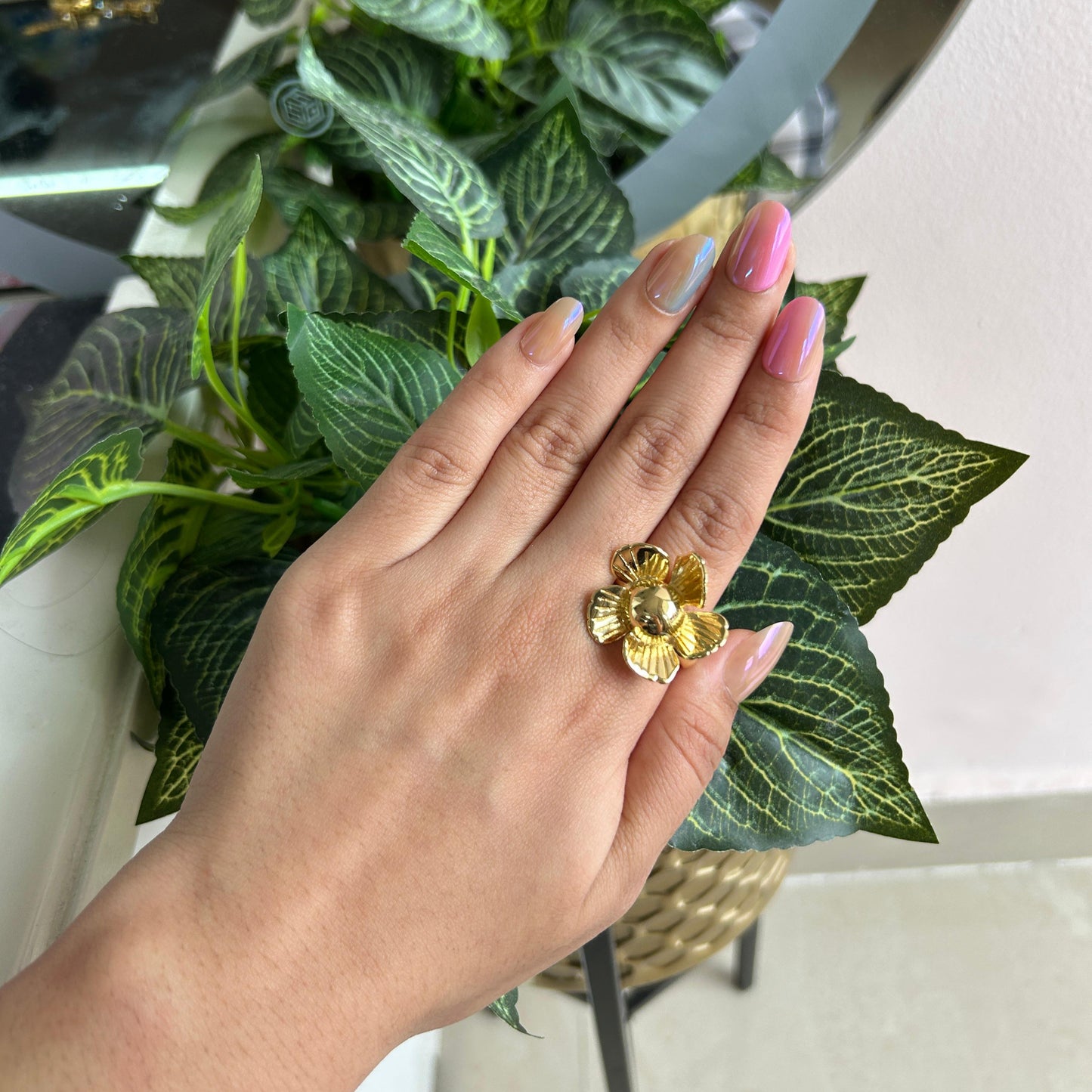 Golden Flower Ring
