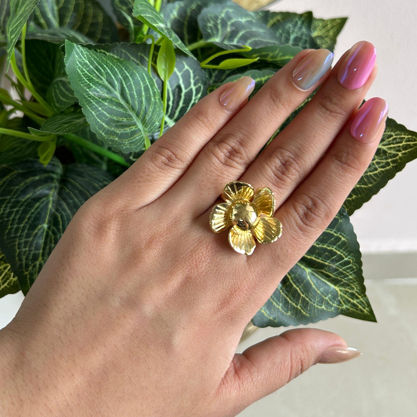 Golden Flower Ring