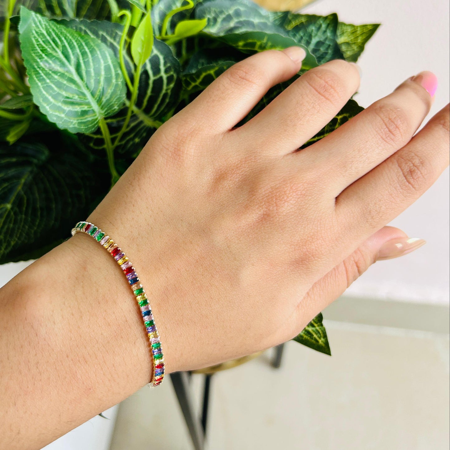 Multicolour Tennis Bracelet